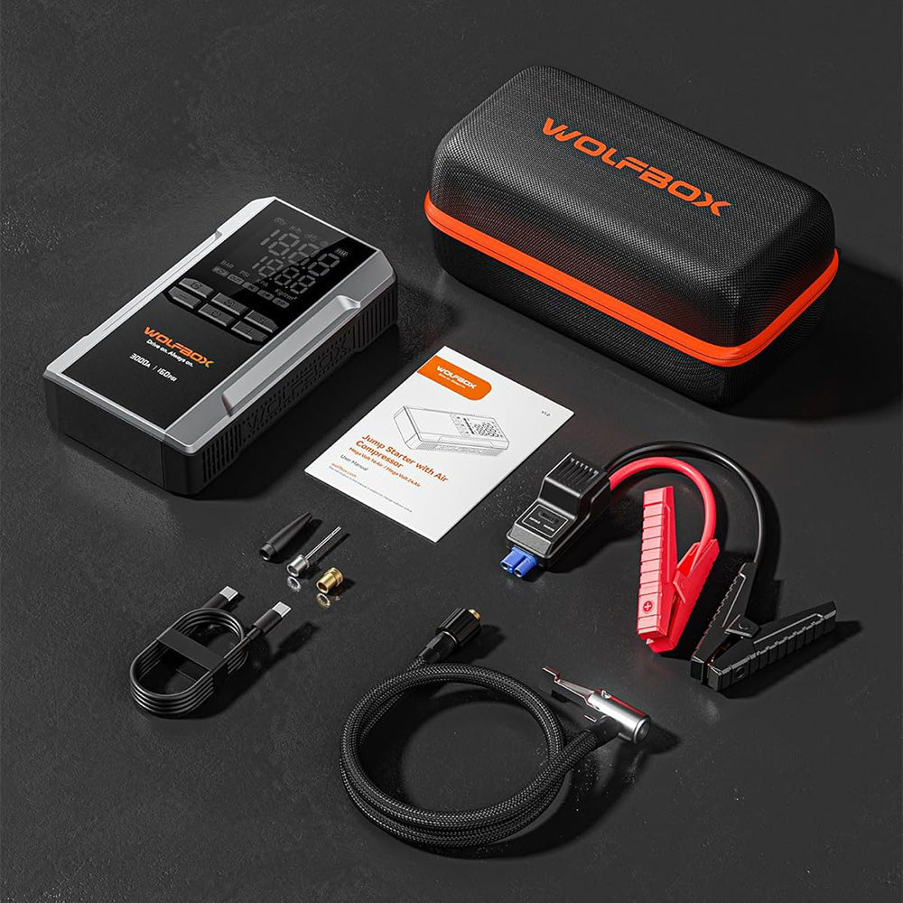 WOLFBOX MegaVolt16 Air Portable Two-in-One Jumper Starter with Air Compressor