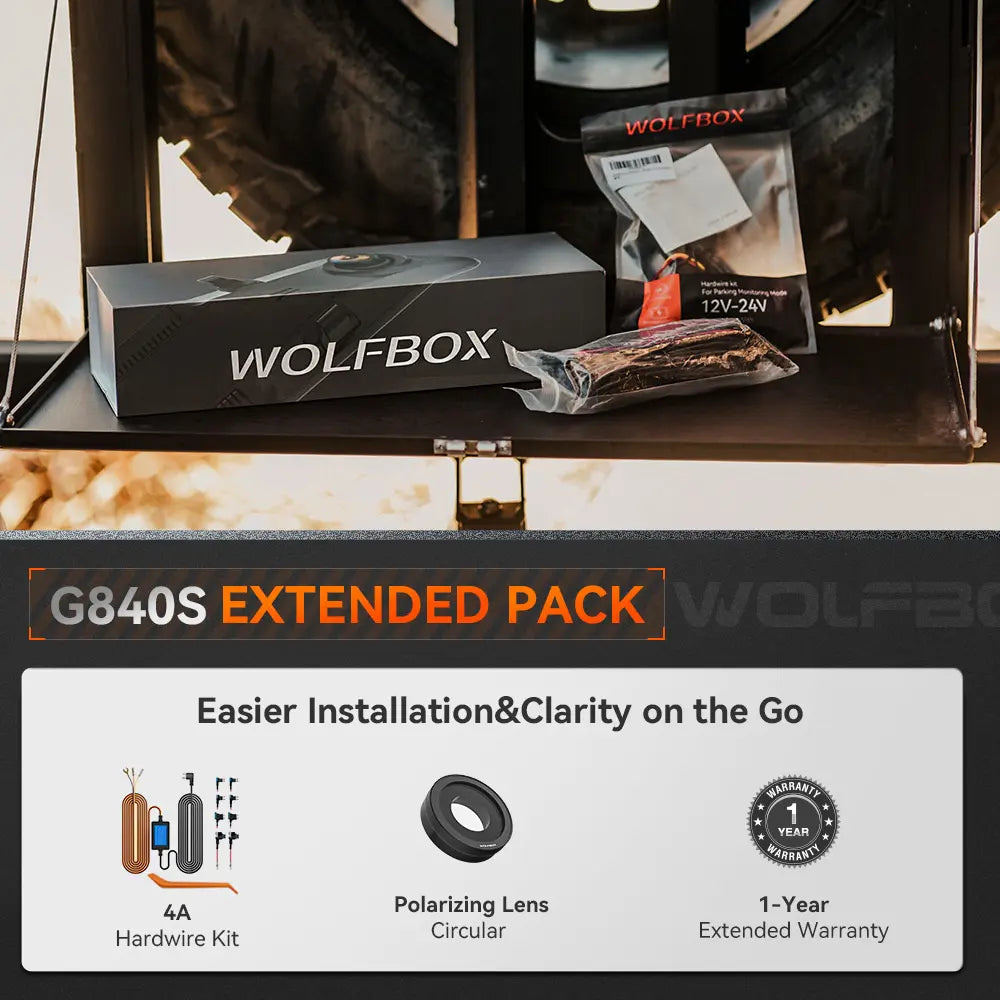 WOLFBOX G840S 12″ 4K Mirror Dash Cam 2160P Full HD Smart Rear View Camera Mirror Dash Cam