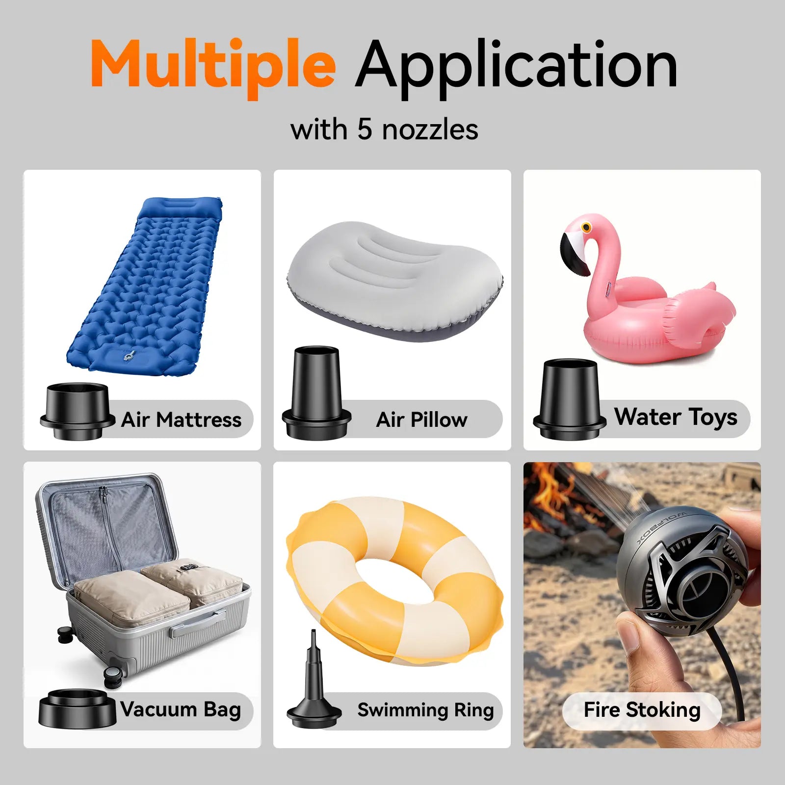 WOLFBOX MegaFlow Mini Portable Air Pump