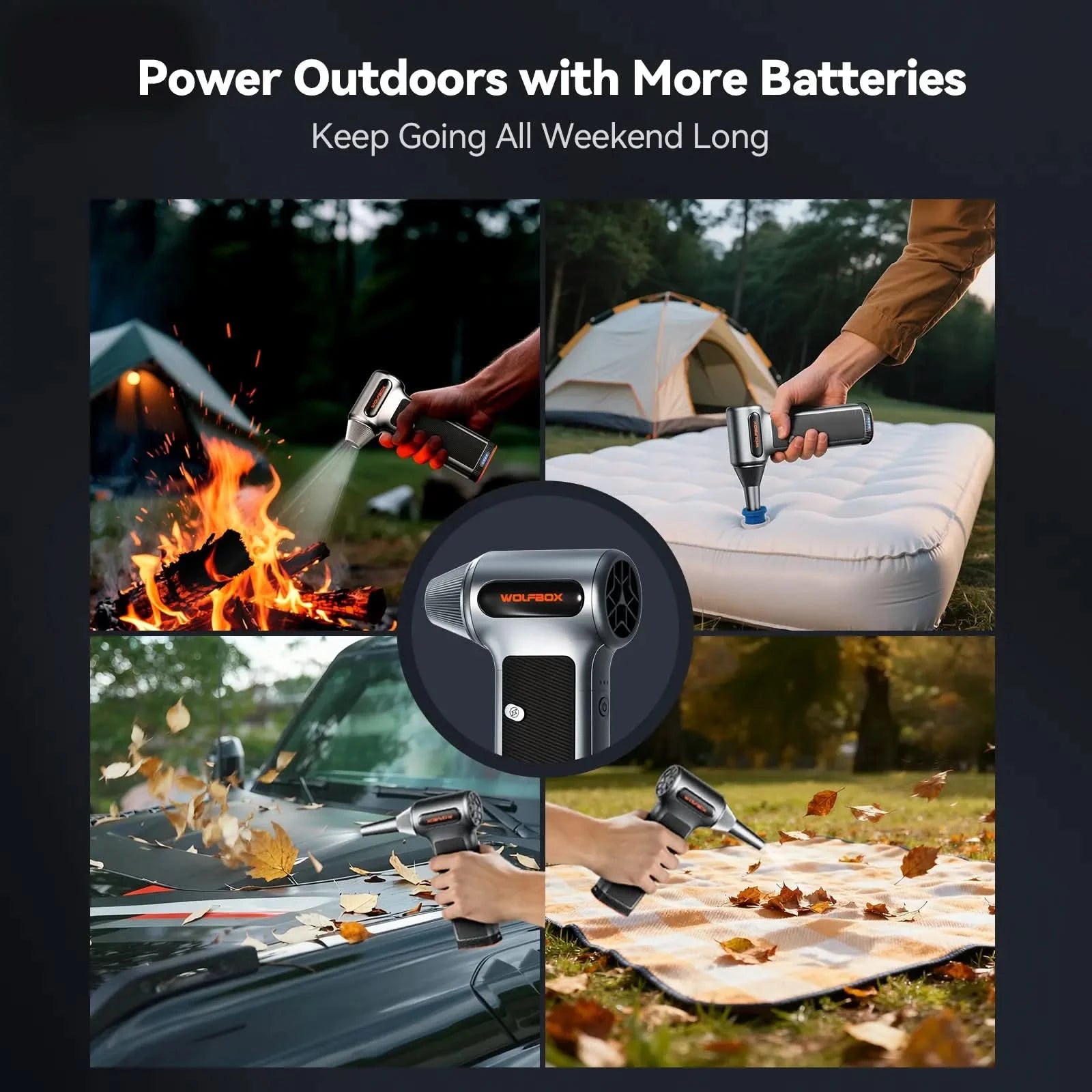 Pre-order Now – WOLFBOX MF200 Compressed Air Duster with Swappable Battery Cartridge (Ships Oct 23)