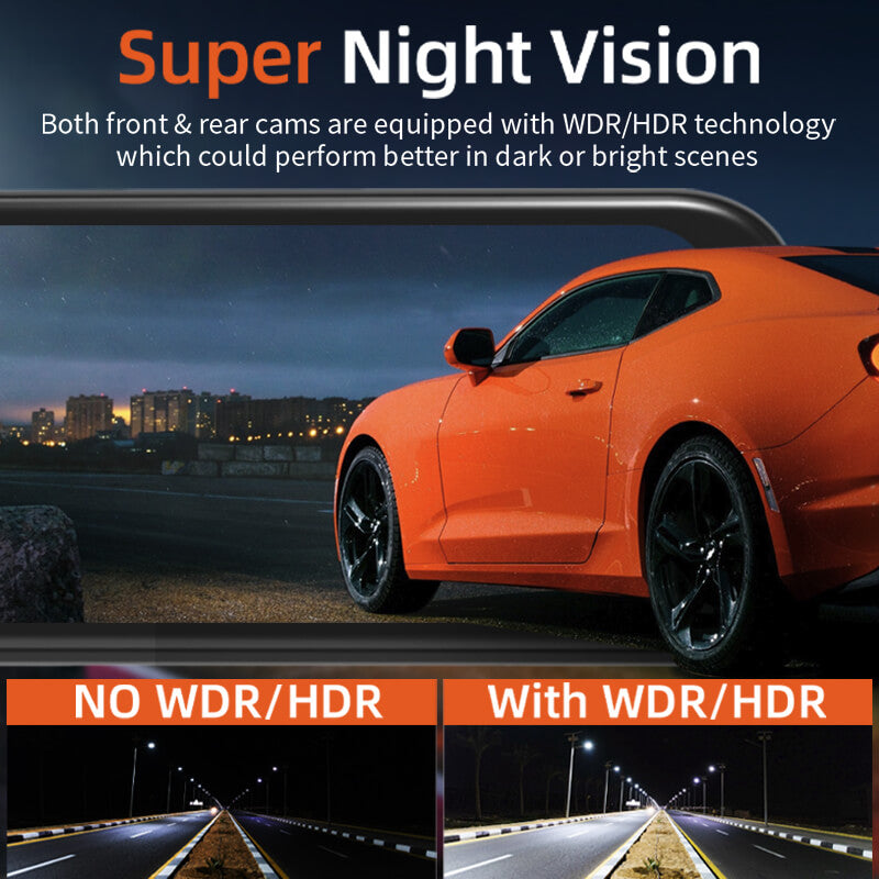 WOLFBOX G850 Rearview Mirror Backup Camera Dash Cam camera wolfboxdashcamera