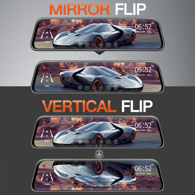 WOLFBOX G840S 12″ 4K Mirror Dash Cam 2160P Full HD Smart Rear View Camera Mirror Dash Cam camera wolfboxdashcamera