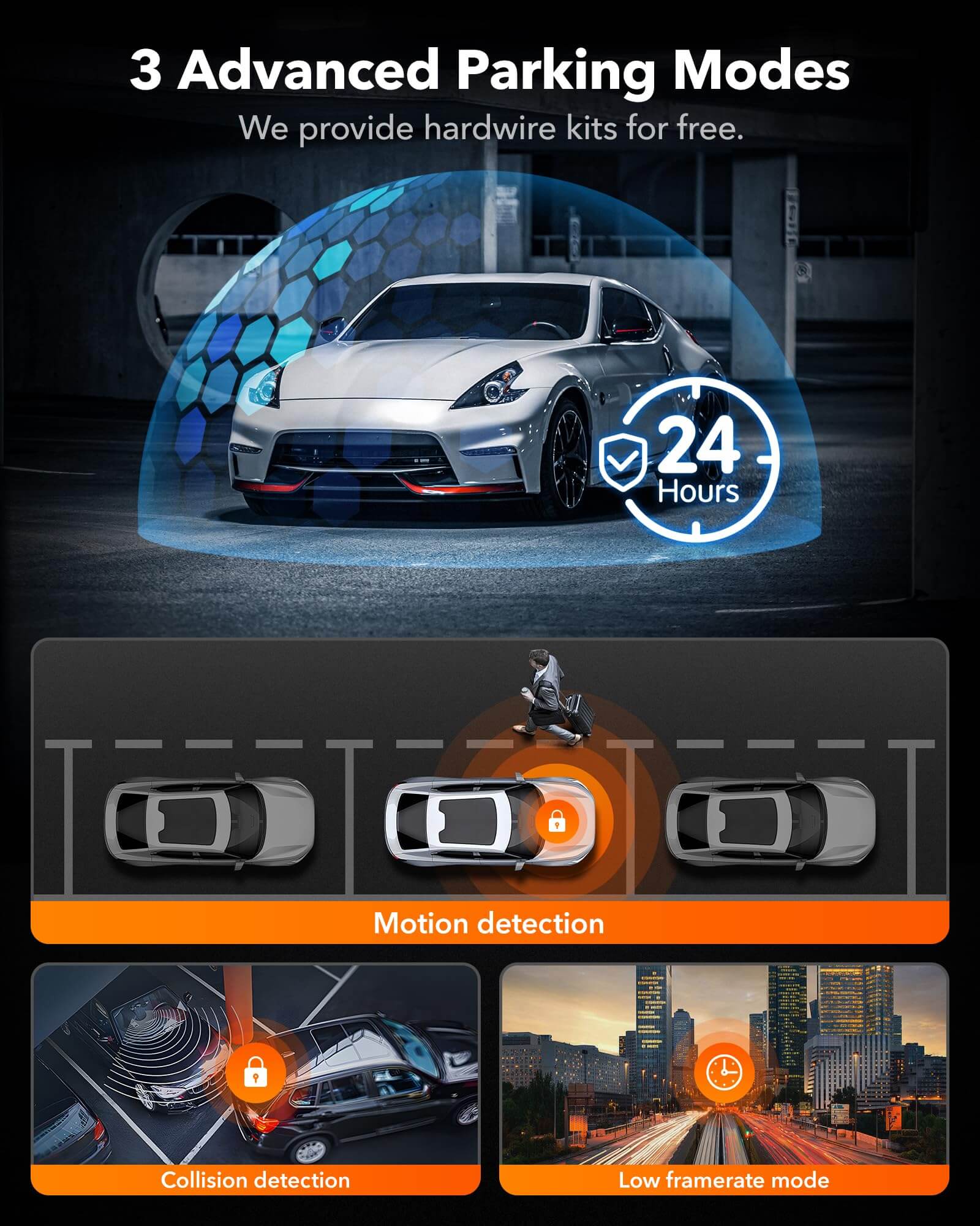 WOLFBOX G890 3 Channel Mirror Dash Cam with GPS camera wolfboxdashcamera
