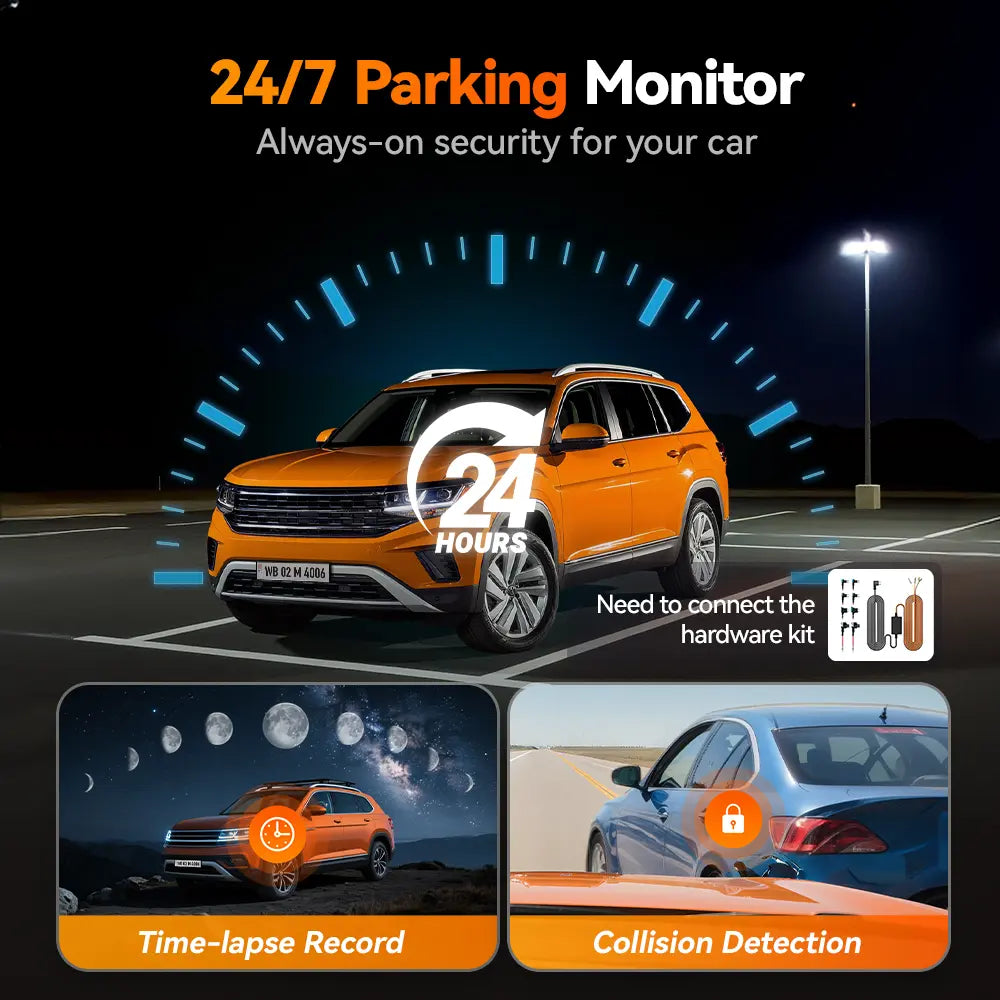 WOLFBOX M40 4K 10" ADAS WIFI Touch Screen Mirror Dash Cam