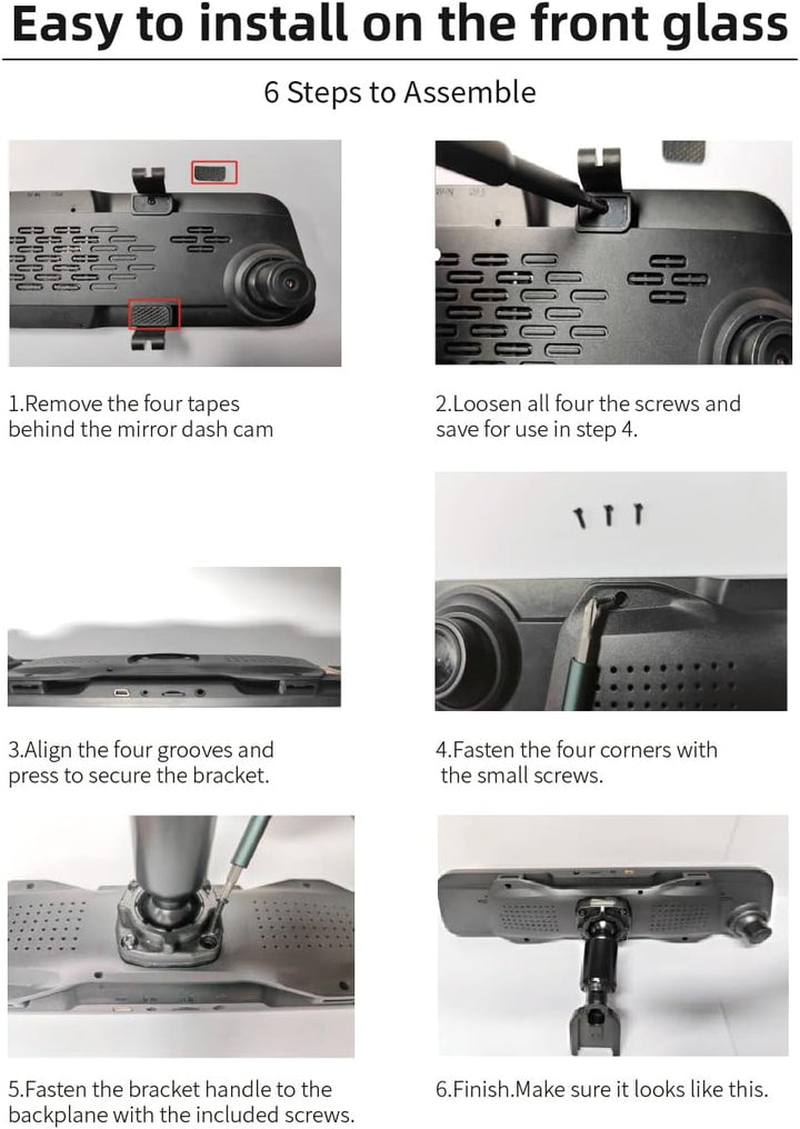 WOLFBOX OEM Bracket for G930/T10P Mirror Dash cam Accessory WOLFBOX   