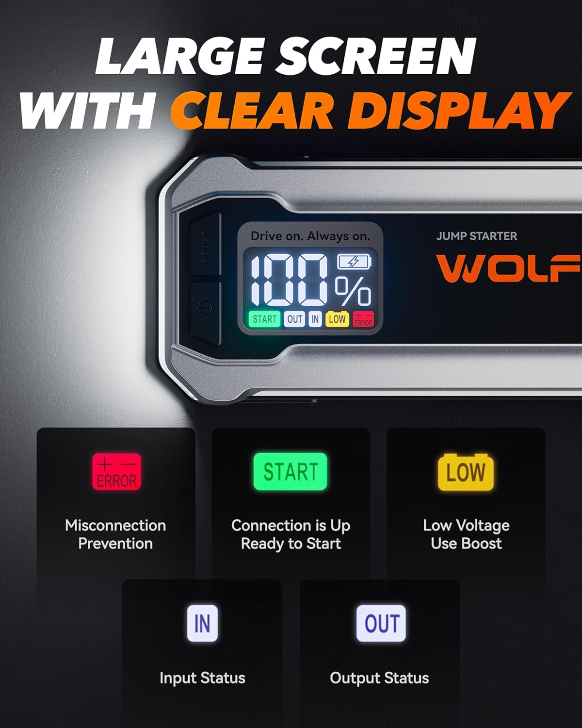 WOLFBOX MegaVolt16 Jumpstarter