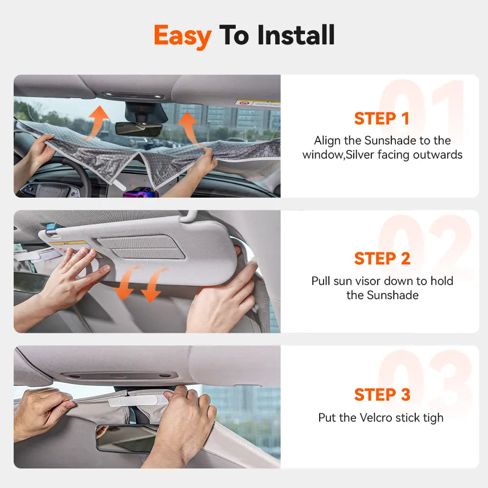 WOLFBOX Graphene Windshield Sunshade - WOLFBOX